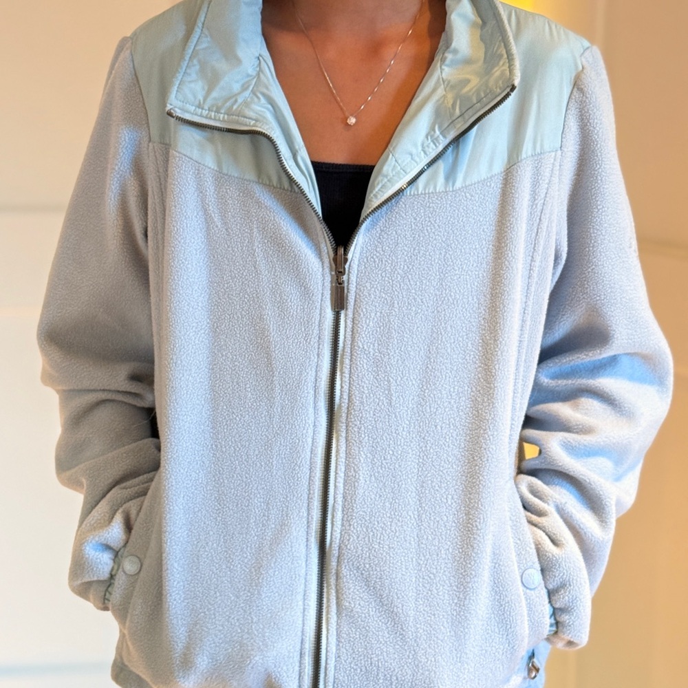Women's Light Blue Jacket - Picture 3 of 4